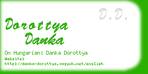 dorottya danka business card